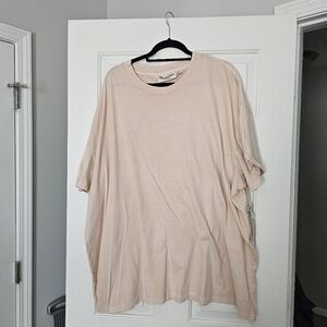 No Boundaries Light Beige/pink Short Sleeve Tee Size 3XL